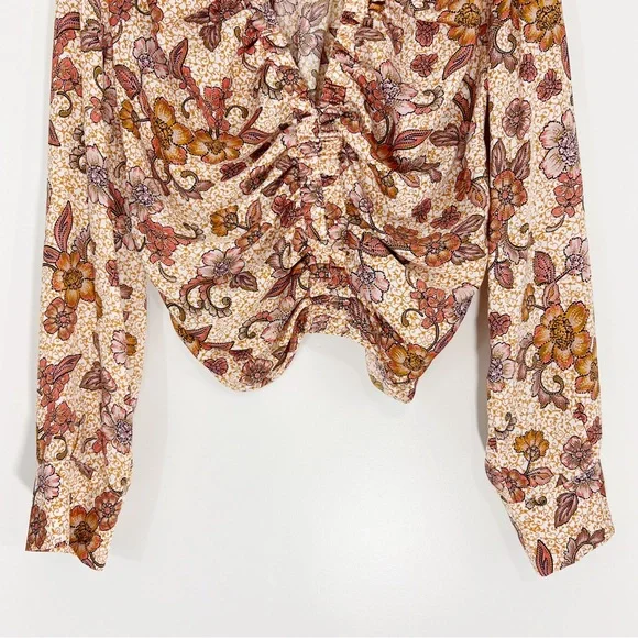 Free People I Got You Floral Printed Top Size Large NWT - Picture 5 of 12